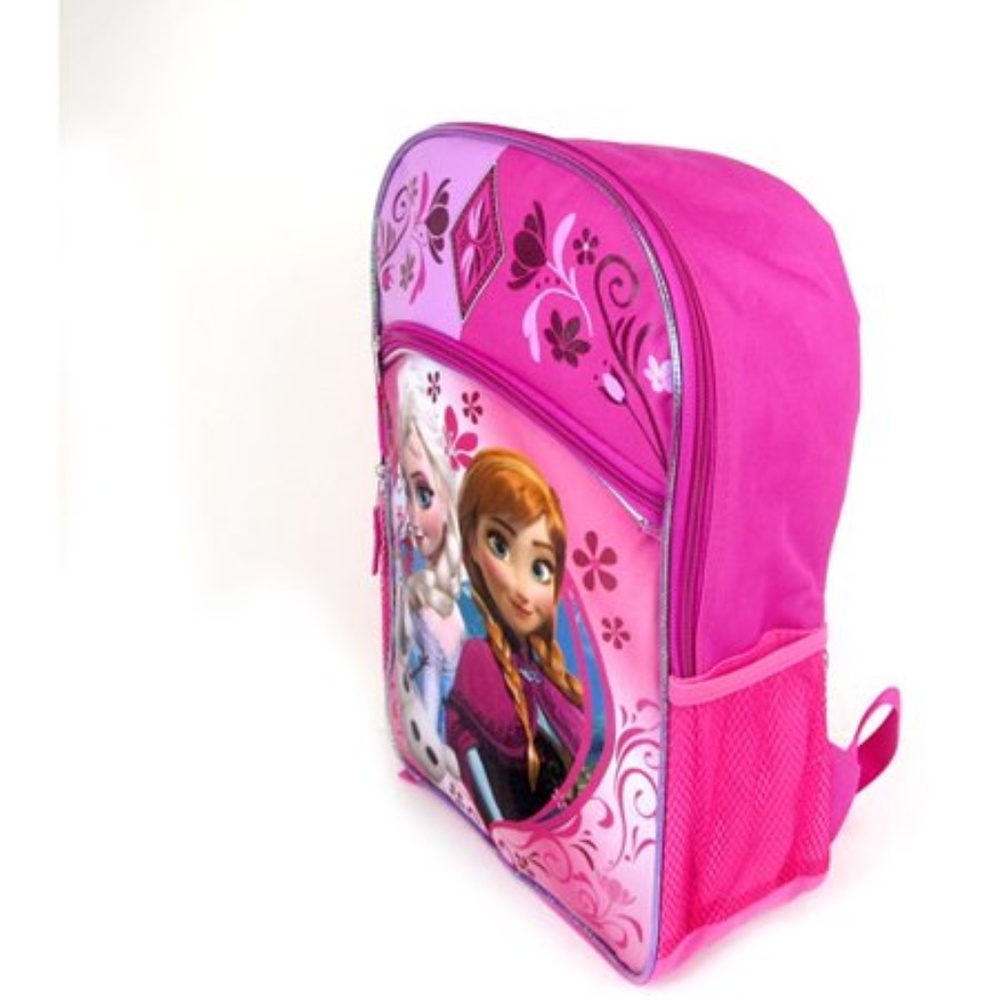 NWT Disney Frozen Anna/Elsa Pink Backpack - Picture 2 of 5